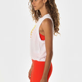 LOVE & SOUL OMBRE LOGO MUSCLE TANK