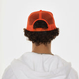 ORANGE LOVE & SPORTS TRUCKER HAT